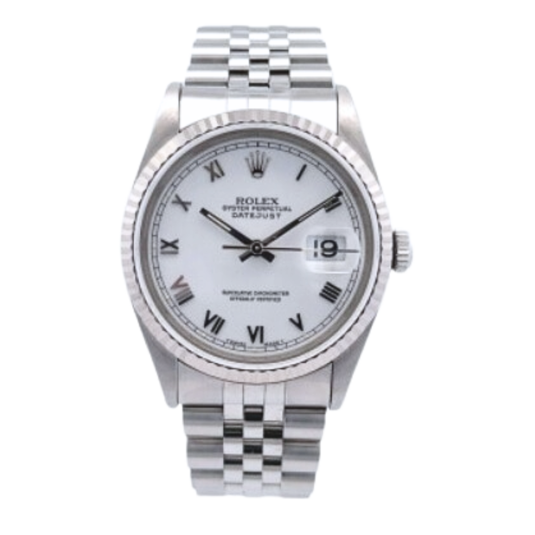 Rolex Datejust 36MM White Face Jubilee Bracelet