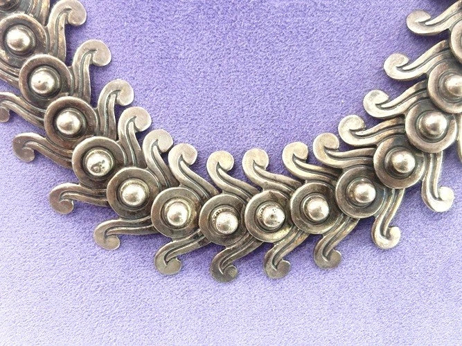 Vintage Georg Jenson Sterling Silver Necklace 163.00 Grams
