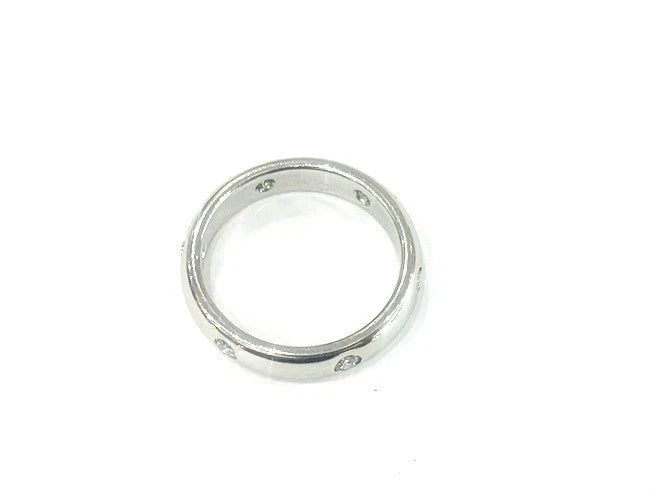 Cartier 18K White Gold Stella 6 Diamond Band Ring 0.25 Carats