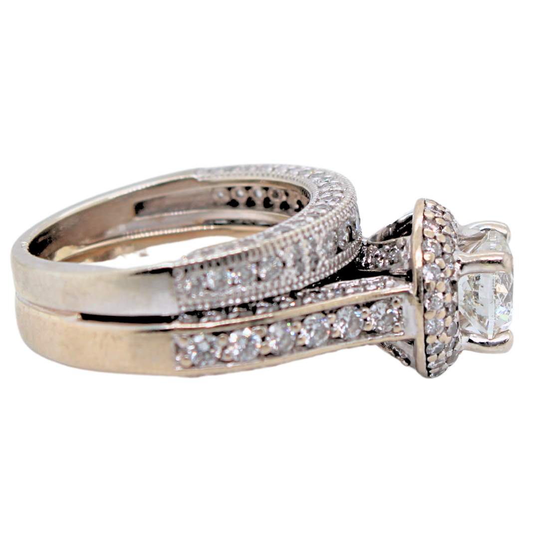18k White Gold Diamond Ring 2.46CTW