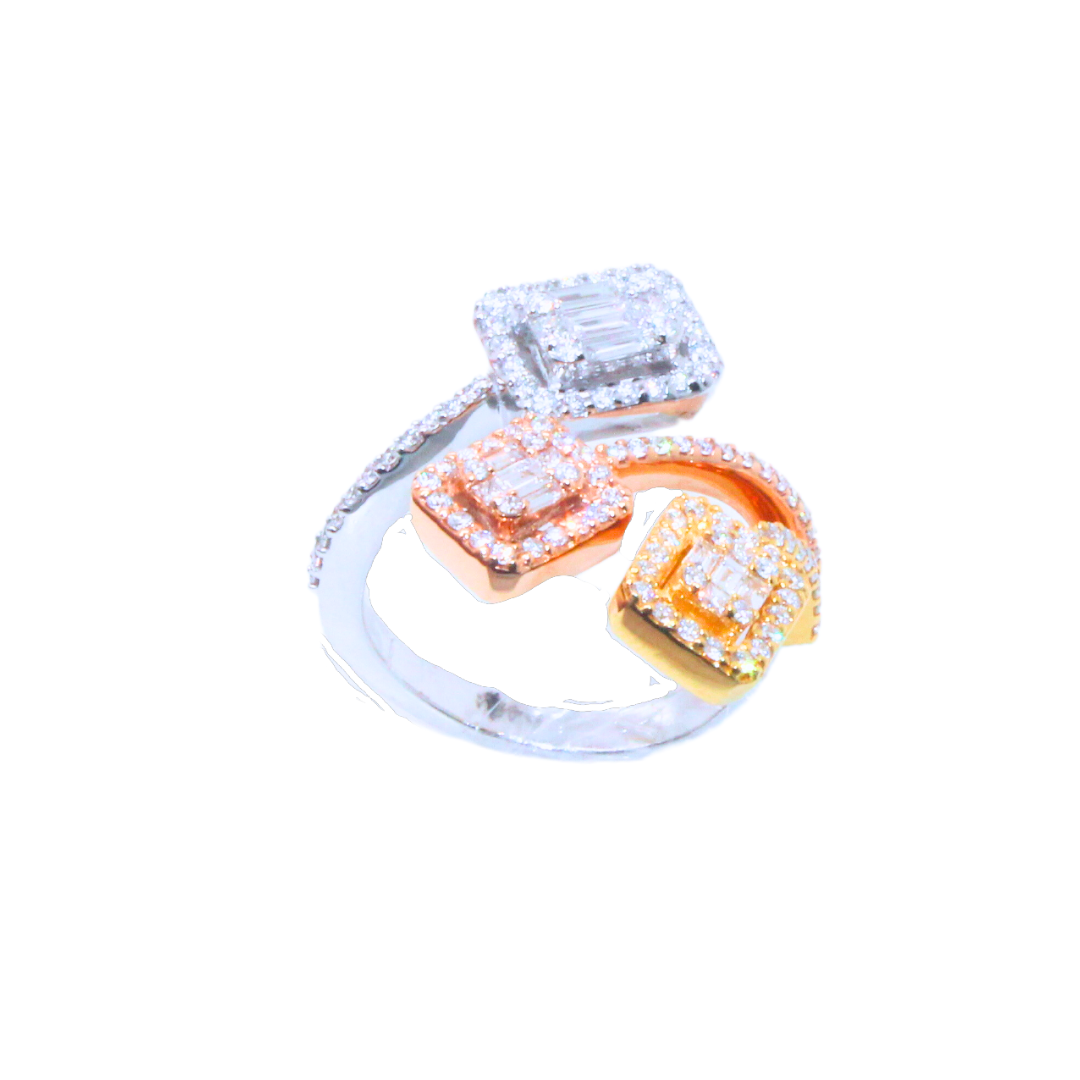 Tri- Head Fashion Ring