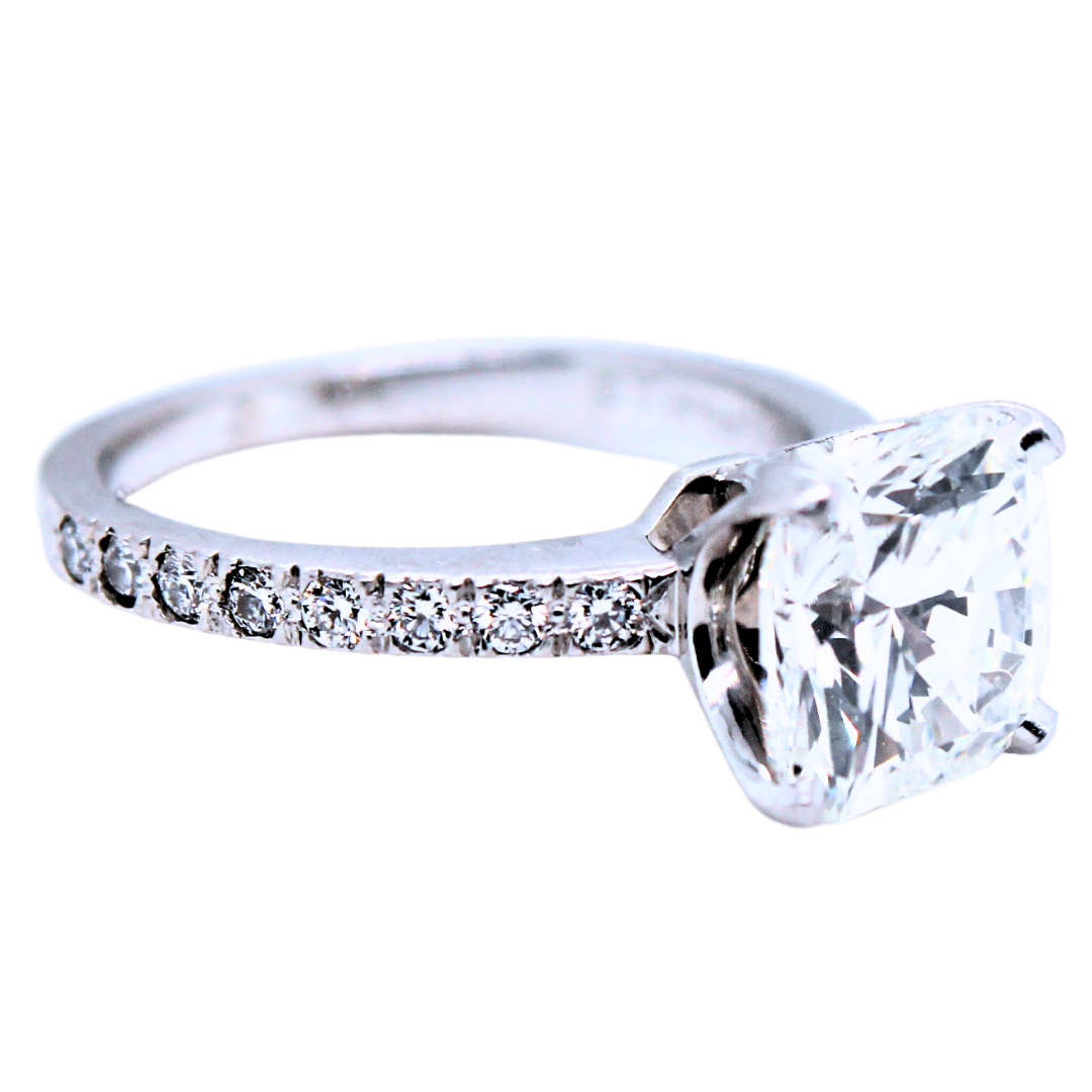 Tiffany & Co. Platinum Diamond Ring 2.05 Carats