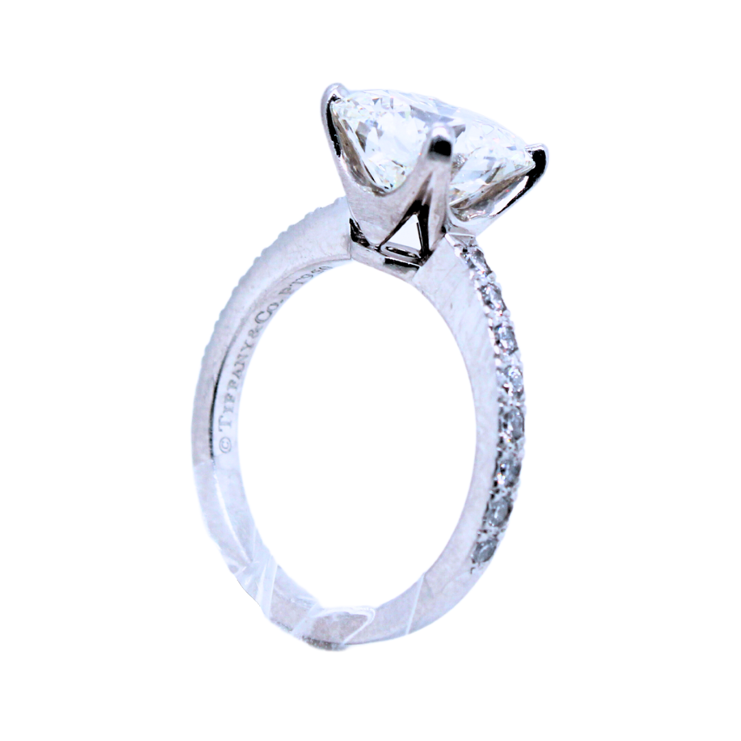 Tiffany & Co. Platinum Diamond Ring 2.05 Carats