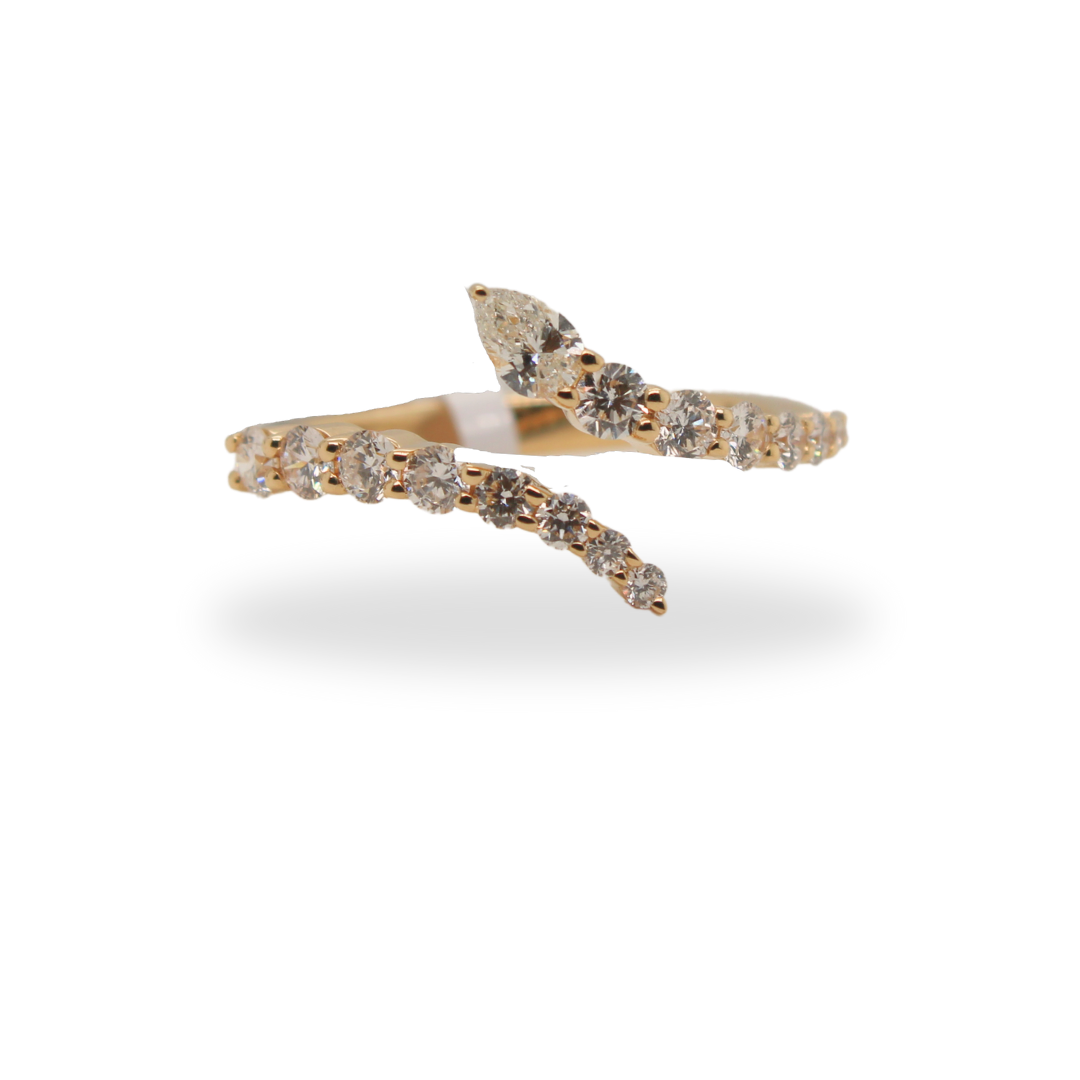 18k Yellow Gold Diamond Ring