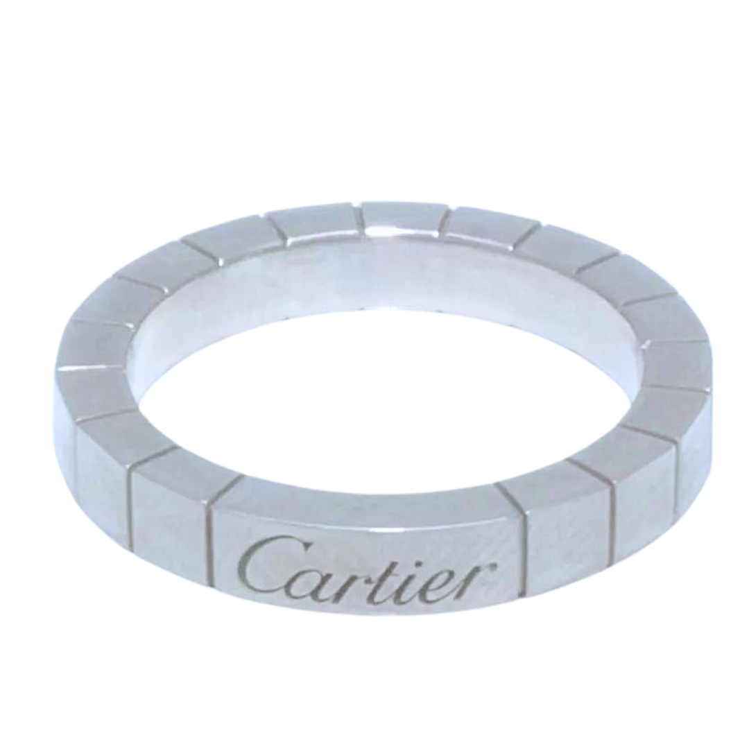 Cartier Lanieres Platinum Band RING Size 49 7.7 grams