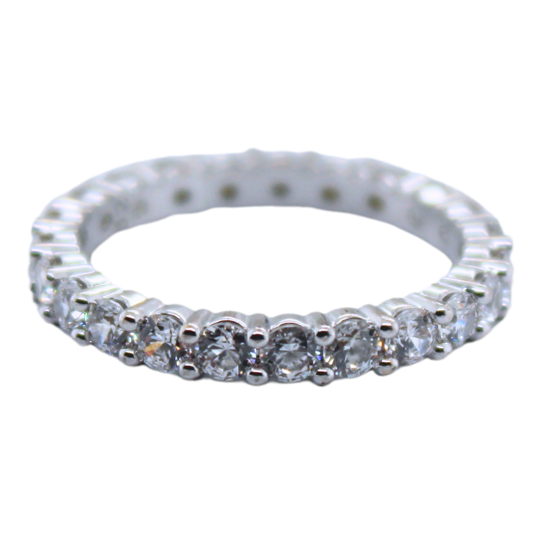 14k White Gold Forever Band Diamond 1.00Cts