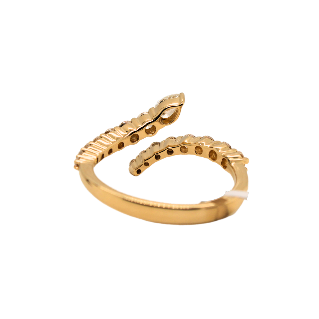 18k Yellow Gold Diamond Ring