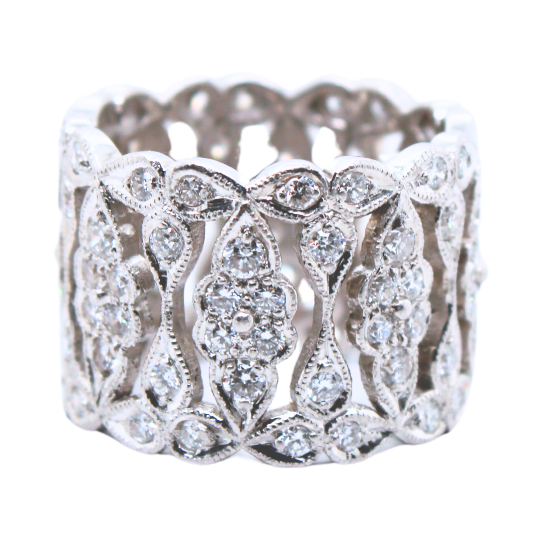 PLATINUM DIAMOND BAND 1.00ctw