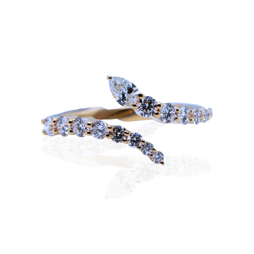 18k Yellow Gold Diamond Ring