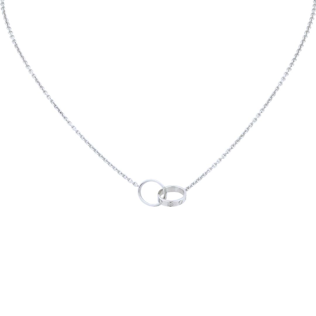 CARTIER LOVE NECKLACE 18K WHITE GOLD