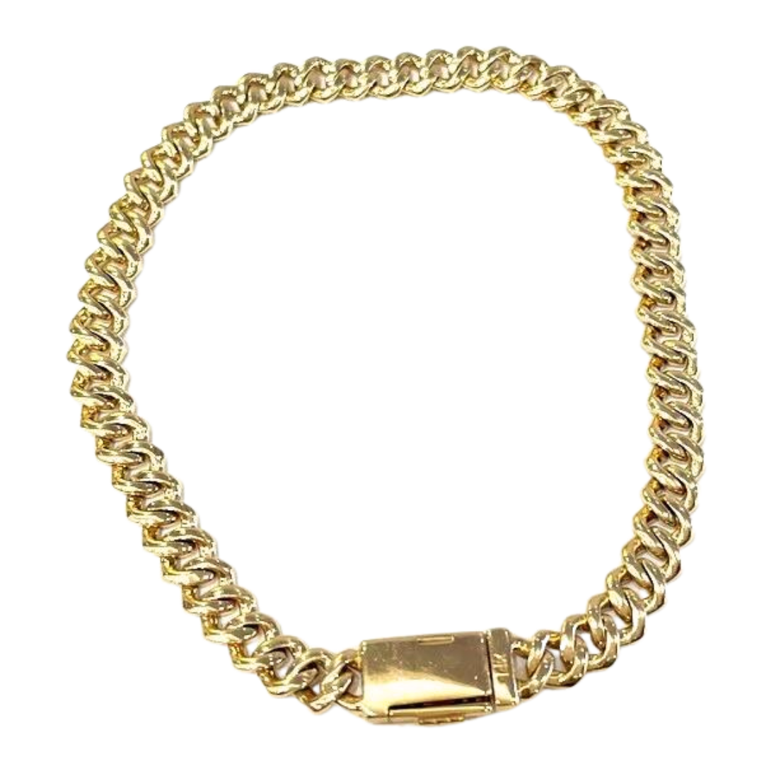 Thin Diamond Cuban Link Unisex Bracelet 2.40 Carats