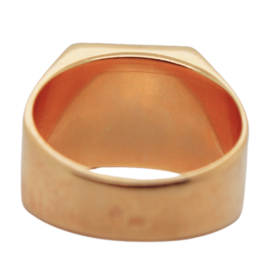 18k Yellow Gold Queen Victorian Coin Ring 10.26g