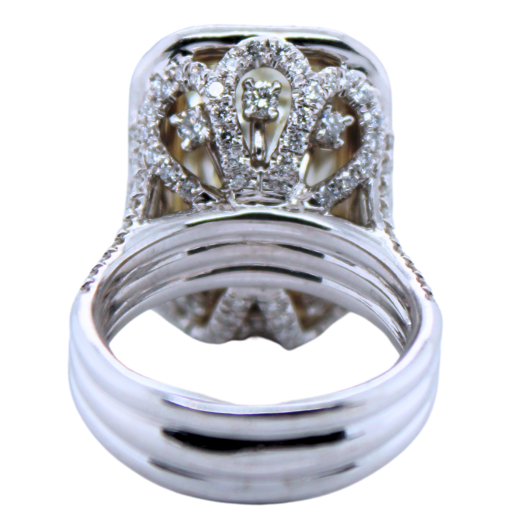 18k White Yellow Gold Emerald Cut Diamond Ring 10.02Cts w/ EGL