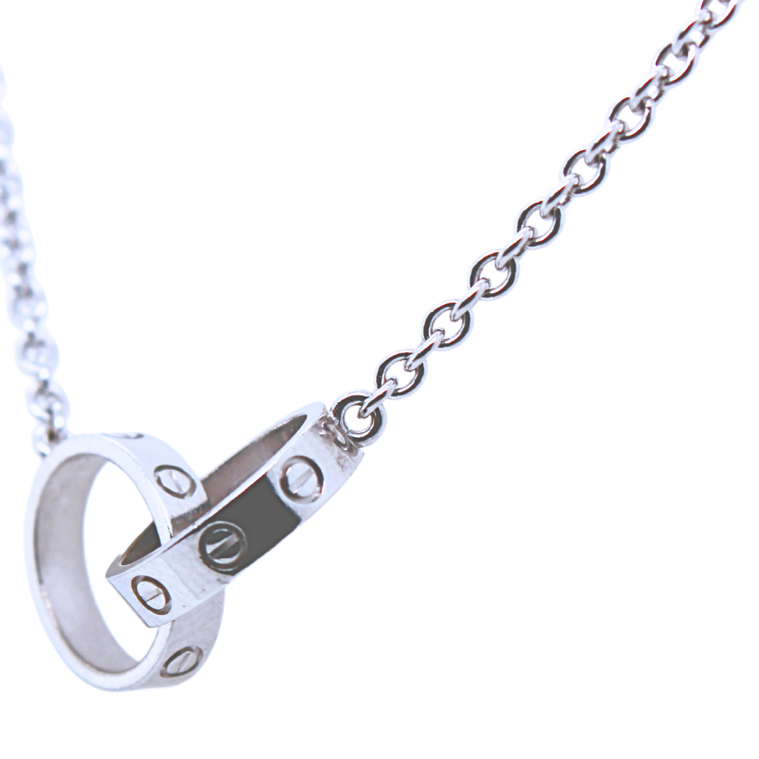 CARTIER LOVE NECKLACE 18K WHITE GOLD