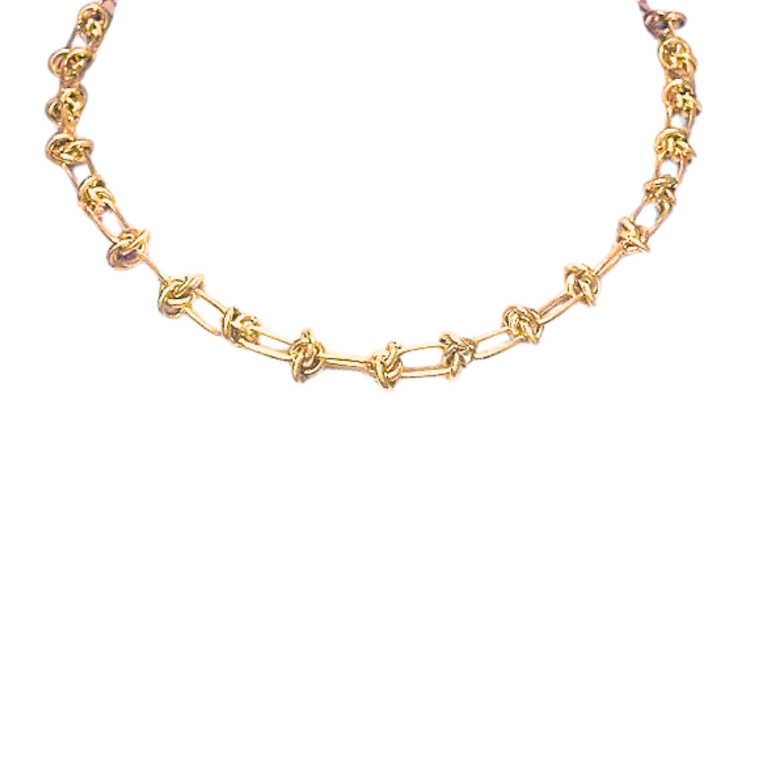 18k Yellow Gold Vintage outlets Chain necklace