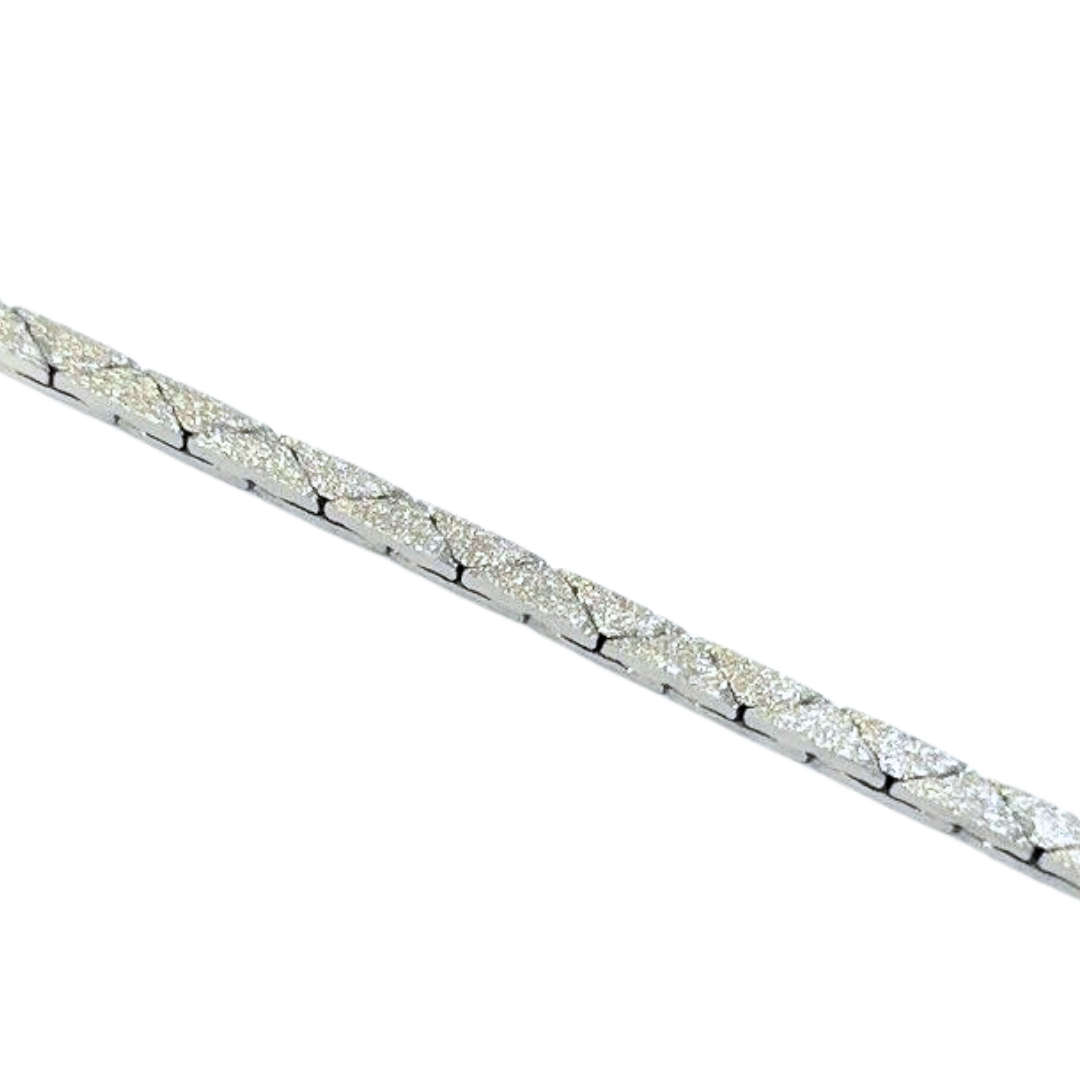 14KWG Emerald & Diamond Bar Necklace