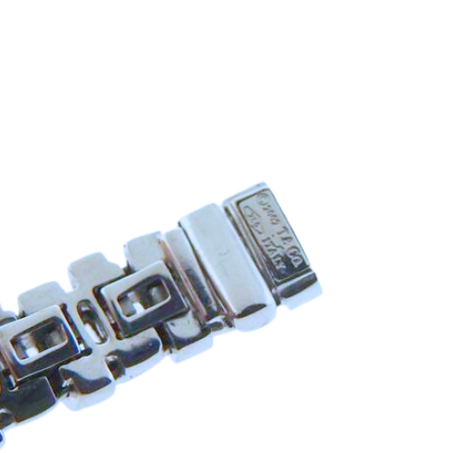 Tiffany & Co 18k Gold Diamond Basket Weave Bracelet