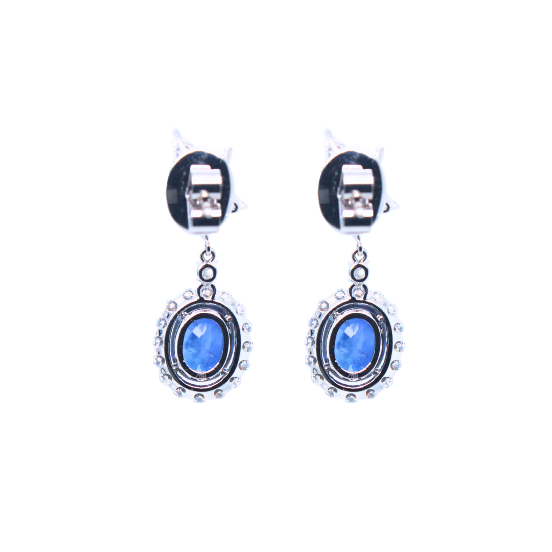 BELLINI GIOIELLI SAPPHIRE DIAMOND EARRINGS