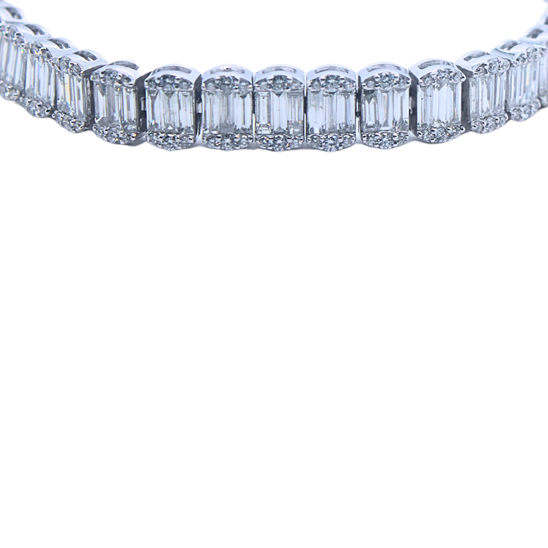 18k White Gold Tennis Bracelet