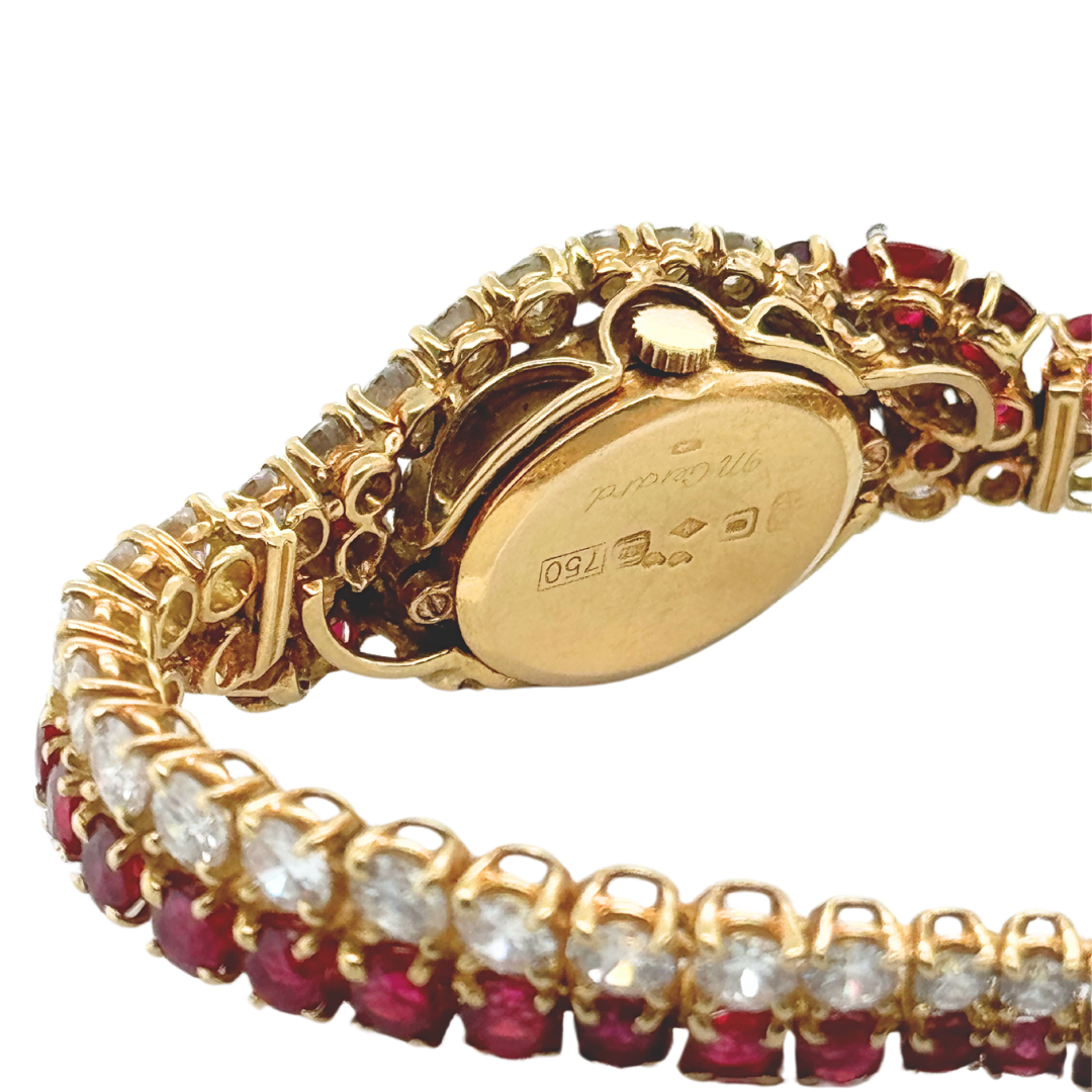 18k Yellow Gold M. Gerard Ruby and Diamond Watch