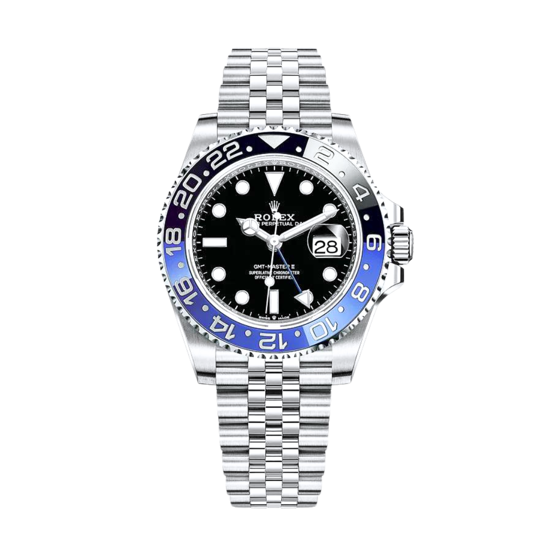 Rolex Stainless Steel GMT-Master II Batgirl Watch Brand New Complete 126710BLNR