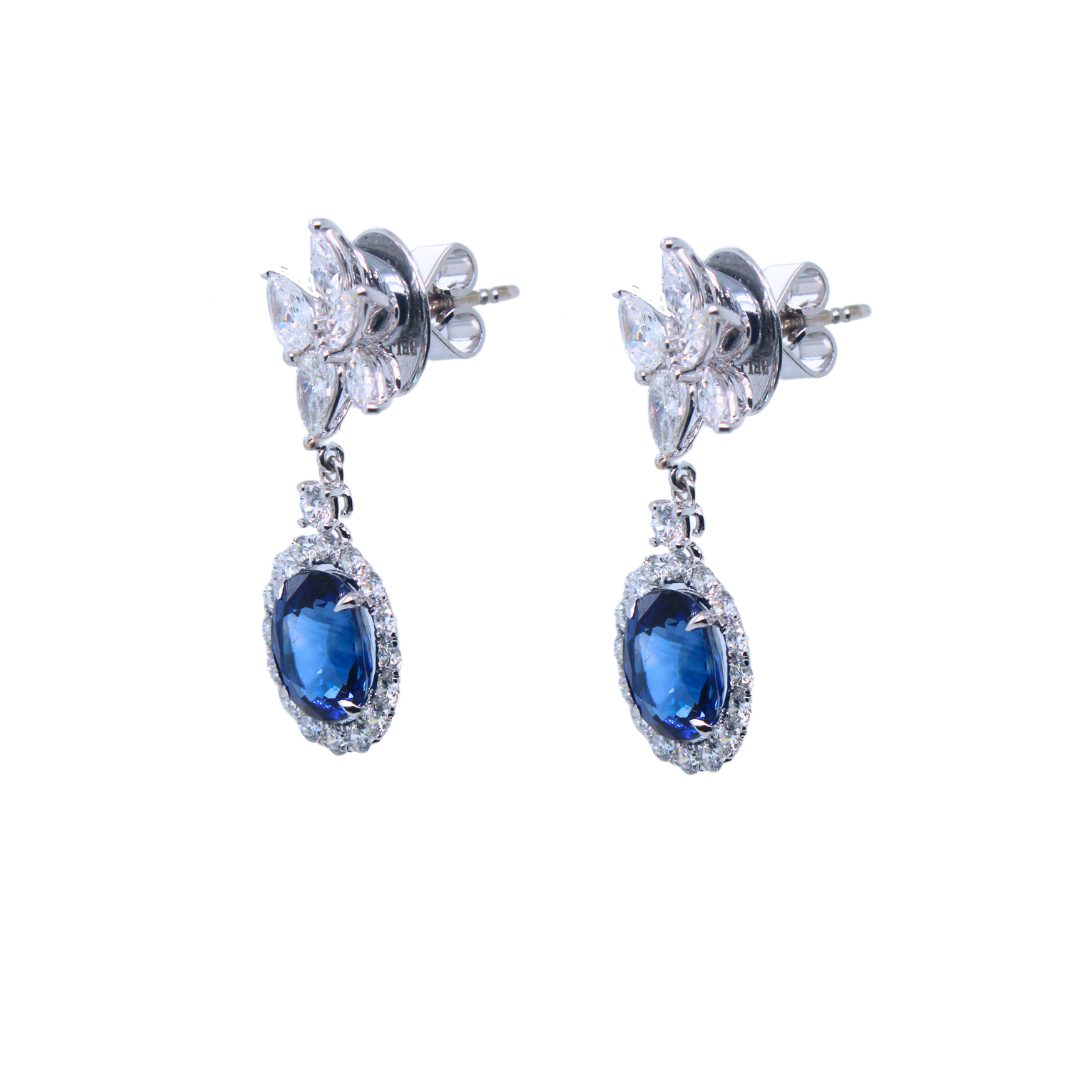 BELLINI GIOIELLI SAPPHIRE DIAMOND EARRINGS