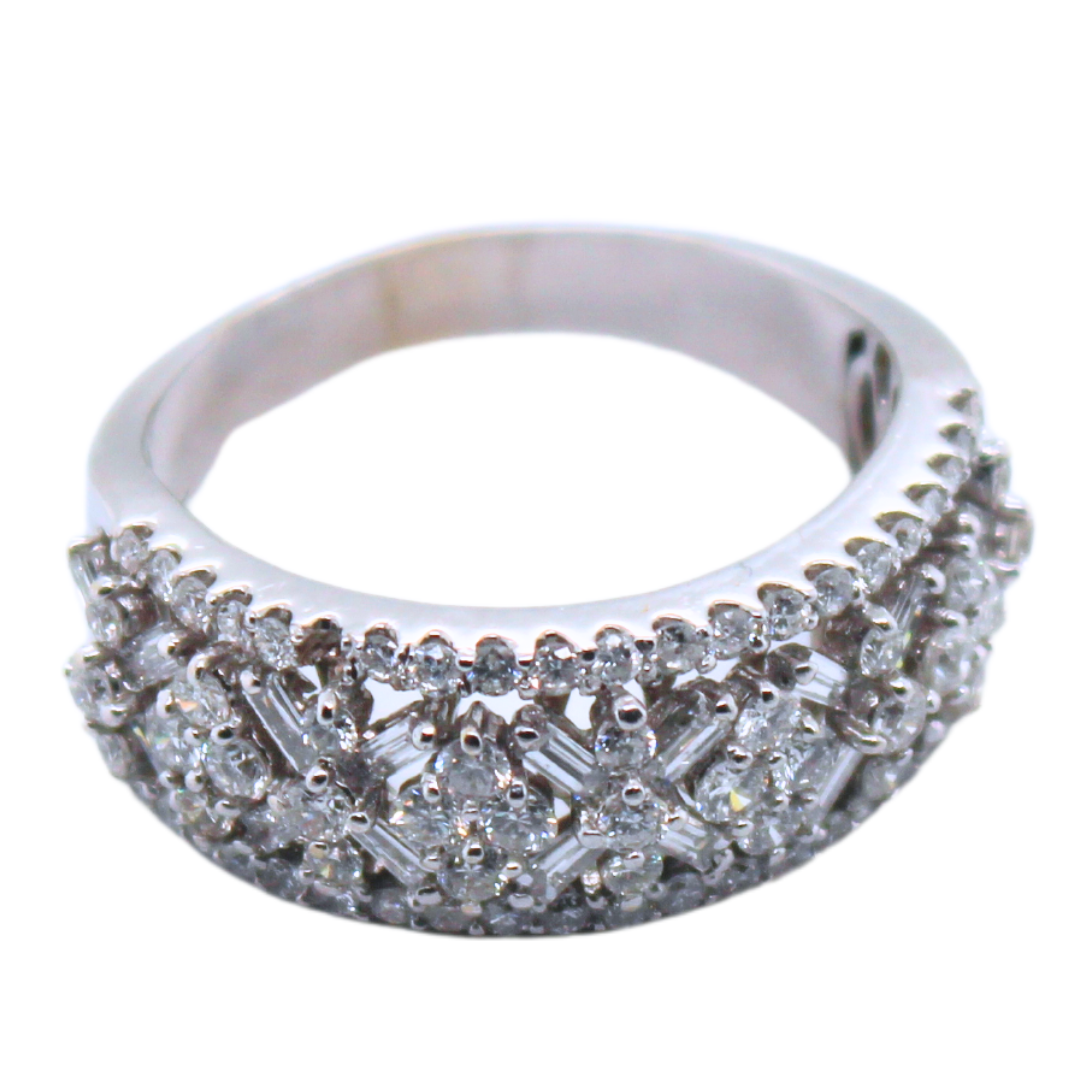 18k White Gold Diamond Ring 1.25CTW