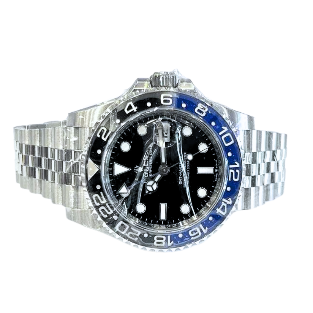 Rolex Stainless Steel GMT-Master II Batgirl Watch Brand New Complete 126710BLNR