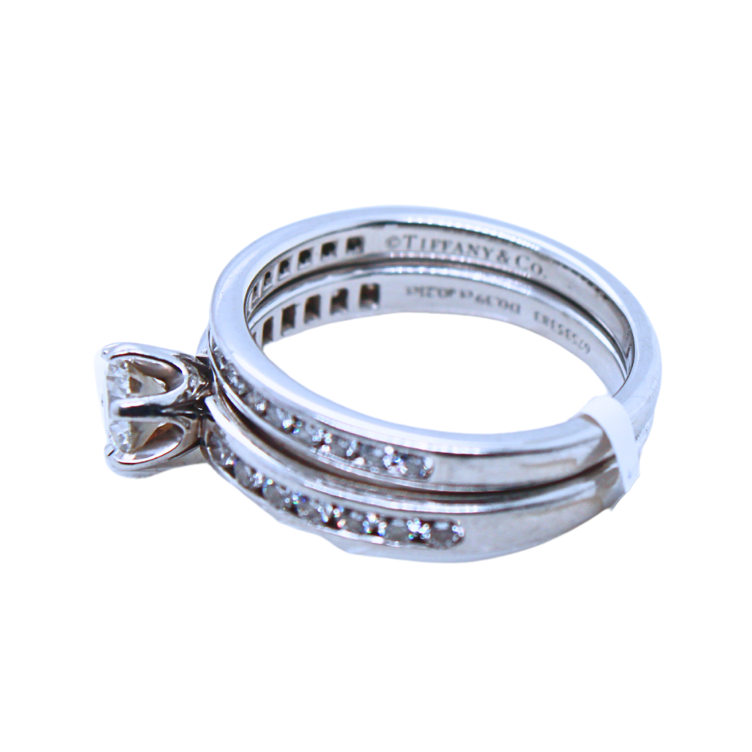 Tiffany & Co. Diamond Wedding Set 0.60CTW