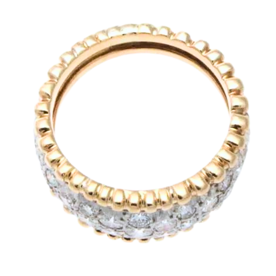 Vintage 14K Yellow & White Gold Diamond Ring 1.25 Cts.