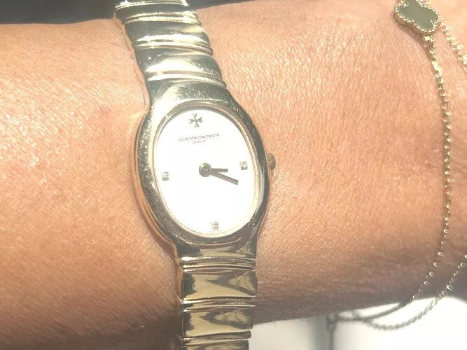 Vacheron & Constantin 18K Yellow Gold Quartz Watch 27536