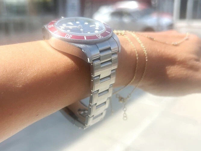 Tudor Black Bay Stainless Steel Red Bezel Watch Ref#7941A1AORU W/ Box & Papers