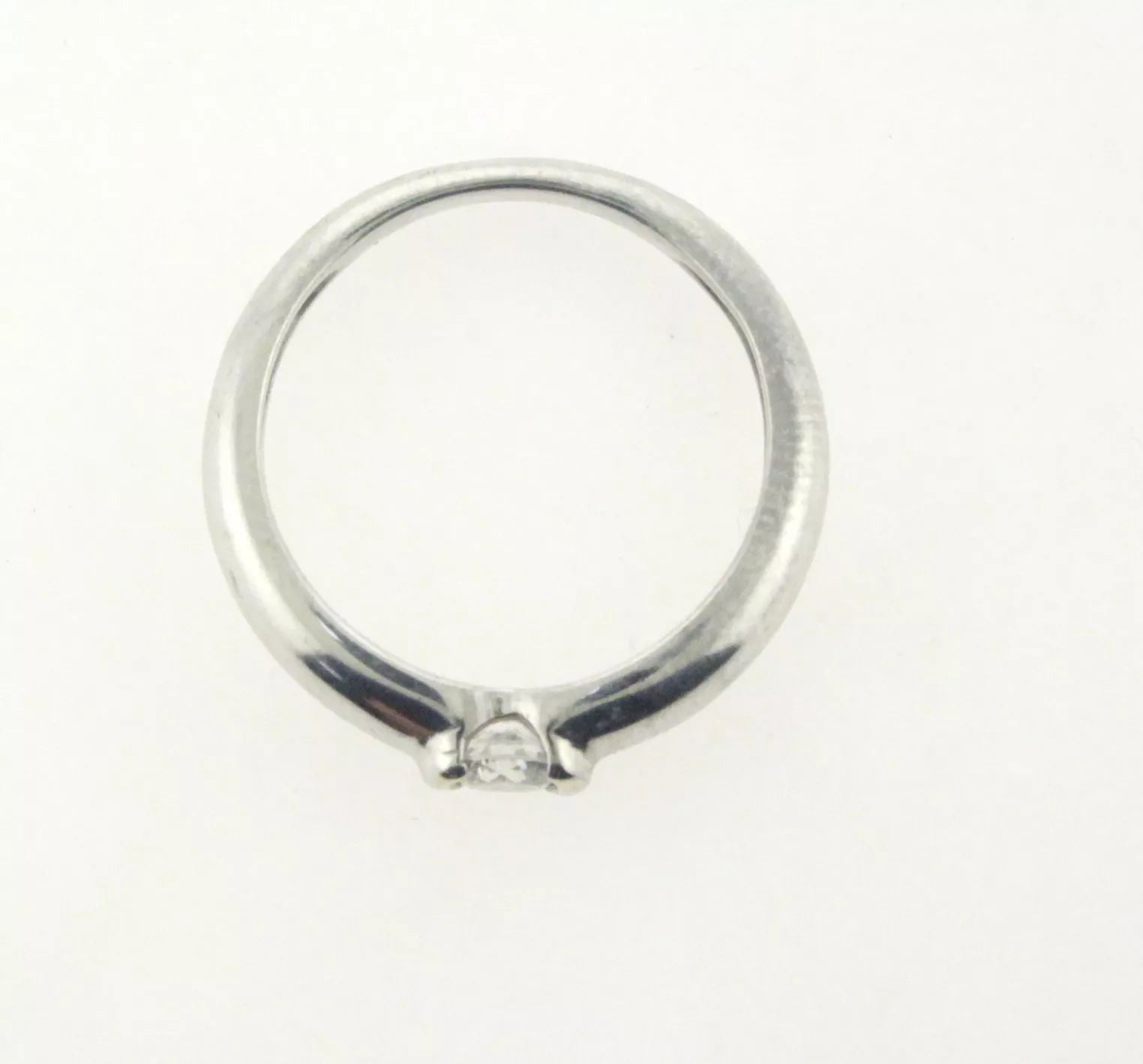 Estate AUTHENTIC CARTIER 0.25 ctw. Diamond 18K White GOLD RING Size 6.5 4.2 g