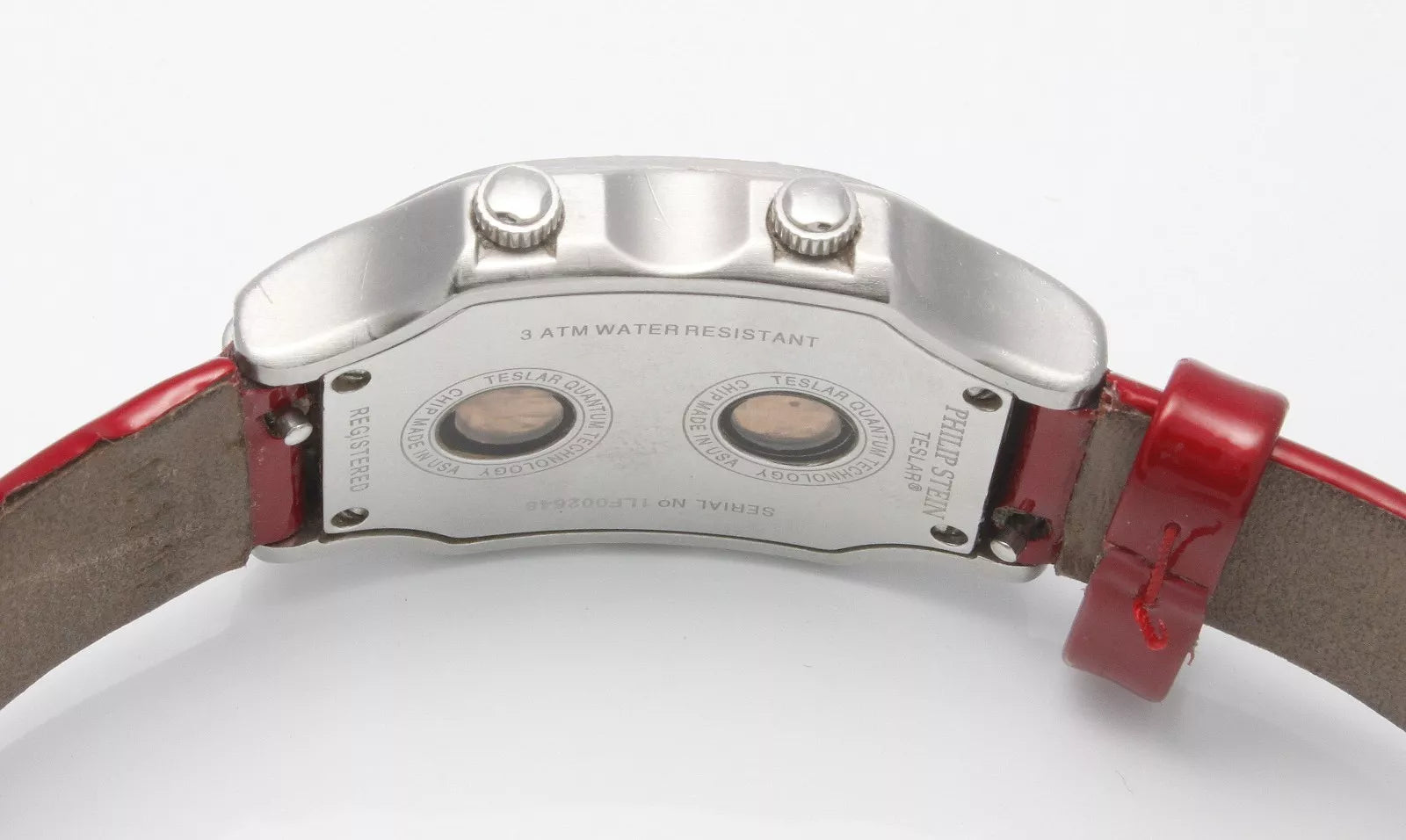 Authentic Estate Philip Stein Women' Large Teslar Diamond Watch Box Extra Bands