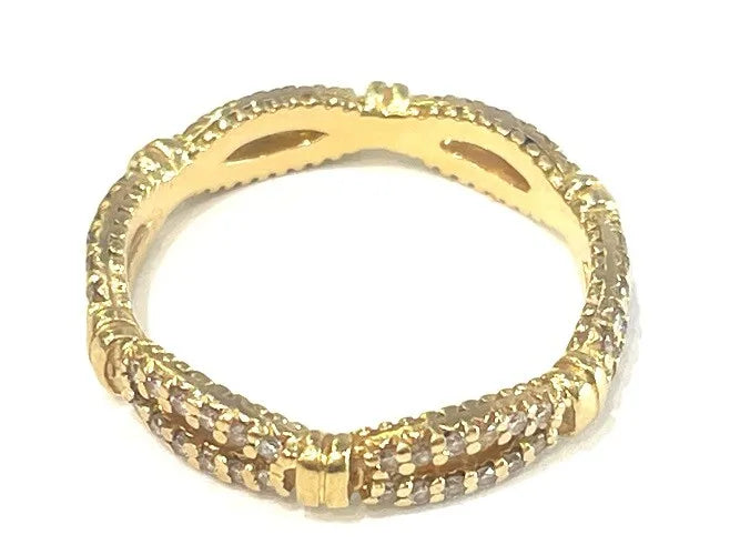 18K Yellow Gold Verragio Diamond Twist Band 1.00 Carats