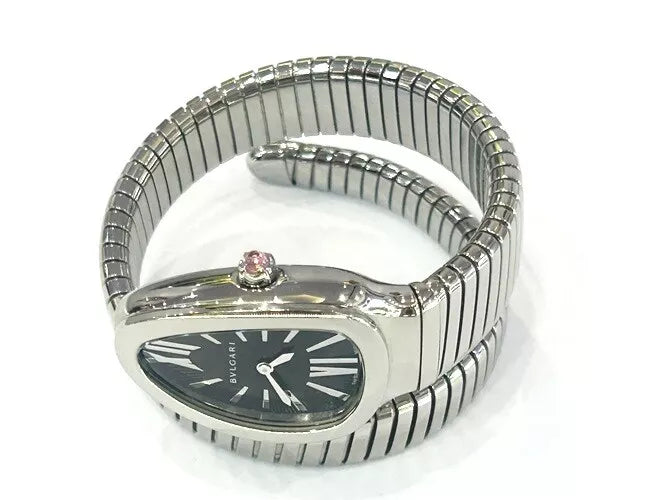 Bvlgari Stainless Steel Serpenti Tubogas Watch PO31338 with Pouch