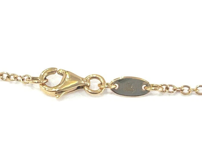 18K Rose Gold Diamond Ball Station Necklace 0.85 Carat Total Weight