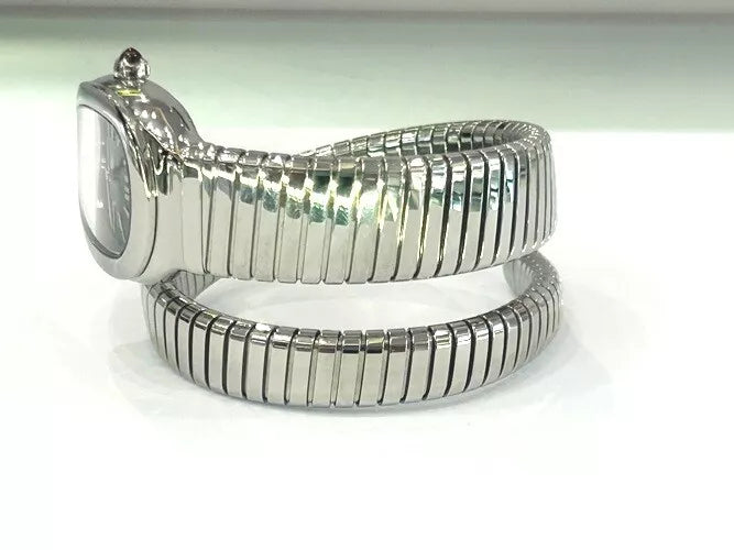 Bvlgari Stainless Steel Serpenti Tubogas Watch PO31338 with Pouch