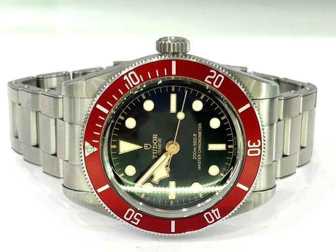Tudor Black Bay Stainless Steel Red Bezel Watch Ref#7941A1AORU W/ Box & Papers