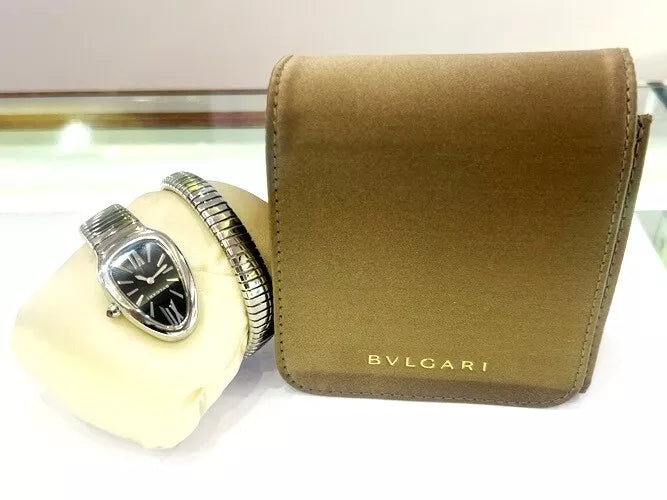 Bvlgari Stainless Steel Serpenti Tubogas Watch PO31338 with Pouch