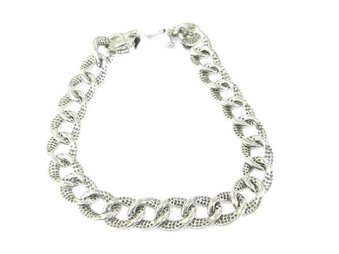 14K White Gold Diamond Pave' Cuban Link Bracelet 2.99 Carats