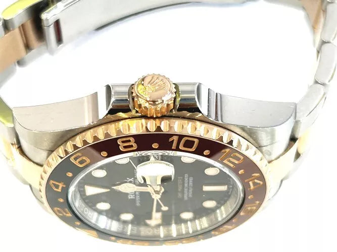 Rolex 18K Rosegold/Stainless Steel GMT-Master II Rootbeer 40MM B&P 126711CHNR