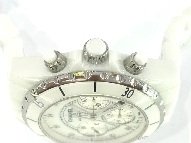 Chanel J12 Chronograph 41MM Diamond Dial Watch with Box & Papers