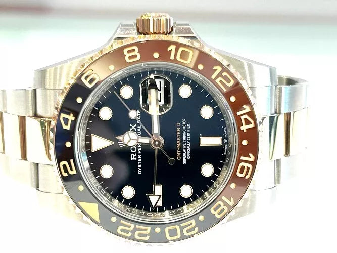 Rolex 18K Rosegold/Stainless Steel GMT-Master II Rootbeer 40MM B&P 126711CHNR