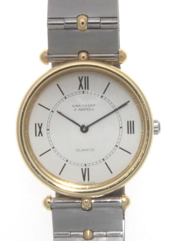 Van Cleef & Arpels Steel & 18K Yellow Gold Plated La Collection 29mm Watch