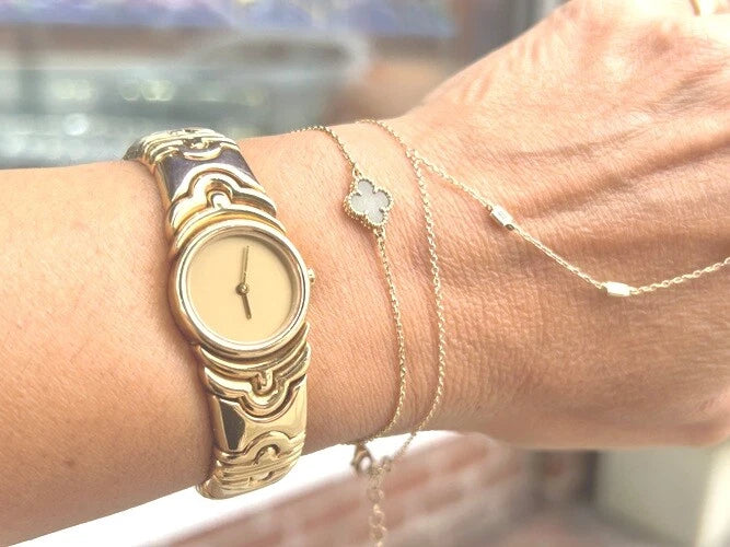 Bvlgari 18K Yellow Gold Parentesi 20MM Watch BJ 01