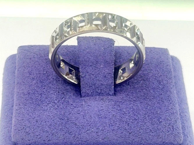Tiffany & Company 18K White Gold Tiffany T True Wide Ring 5.90 Grams