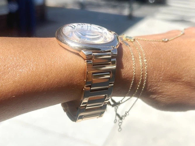 Cartier 18K Rose Gold Ballon Bleu 42MM Watch W/ Box W69006Z2