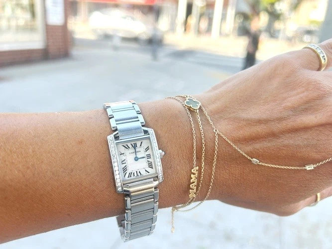 Cartier Tank Francaise Stainless Steel Ladies Watch 2384