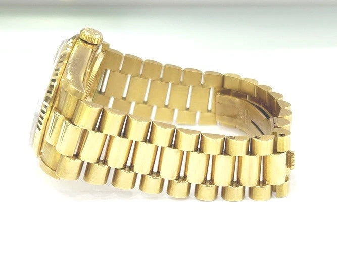 Rolex 18K Yellow Gold Day-Date President Myriad Diamond Dial Watch 18238